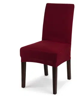 4Home Multielastický poťah na stoličku Comfort bordó, 40 - 50 cm, sada 2 ks