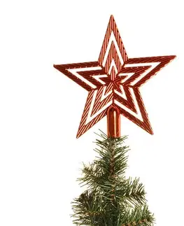 Vianočná špička na stromček hviezda lesk, v. 20 cm