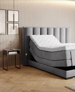 ArtElta Manželská posteľ VEROS Boxspring | elektrická polohovateľná 160 x 200 cm Farba: Savoi 38