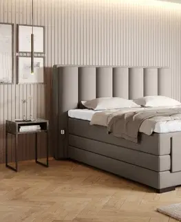 ArtElta Manželská posteľ VEROS Boxspring | elektrická polohovateľná 160 x 200 cm Farba: Velvet Mat 24