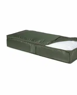 Compactor Nízky úložný textilný box GreenTex, 107 x 46 x 16 cm, zelená