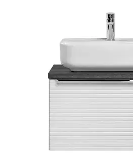 ArtCom Kúpeľňová skrinka s umývadlom a doskou LEONARDO White DU60/2 | 60 cm