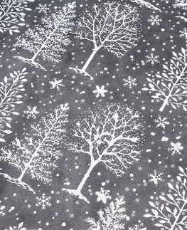 Dekoratívna podložka pod vianočný stromček Xmas Tree, 95 cm, tm. sivá
