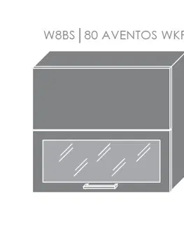 ArtExt Kuchynská linka Florence - mat Kuchyňa: Horná skrinka W8BS/60 AVENTOS WKF rám vo farbe dvierok / korpus grey, lava, biela (ŠxVxH) 60 x 72 x 32,5 cm