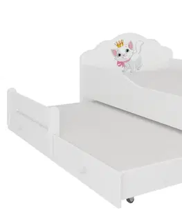 ArtAdrk Detská posteľ CASIMO II | s prístelkou Prevedenie: Mačička v aute