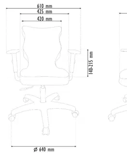 Entelo Kancelárska stolička PETIT 6 | biela podnož Jasmine 8