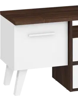 WIP TV stolík NORDIS-14 | 3D Farba: Čierna/biela
