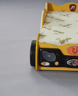 Artplast Detská posteľ formulka MONZA | mini Farba: Žltá