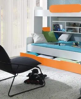 ArtBed Detská poschodová posteľ SEGAN Farba: Sivá