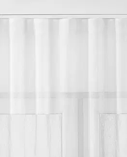 Homede Záclona Kresz Wave Tape, biela, 140 x 275 cm