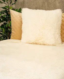 Matex Přehoz na posteľ Montana krémová, 170 x 210 cm