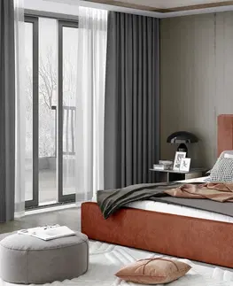ArtElta Manželská posteľ AUDREY | 200 x 200 cm Farba: Čierna / Soft 11
