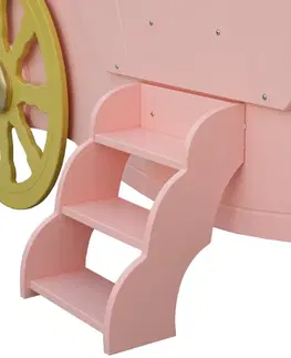 Artplast Detská posteľ KOČ PRE PRINCEZNÚ Farba: Ružová