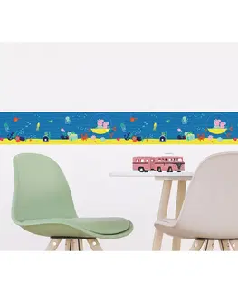 Samolepiaca bordúra Peppa Pig Sea, 500 x 9,7 cm