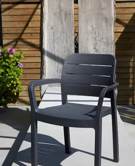 KETER Záhradná stolička TIARA | grafit