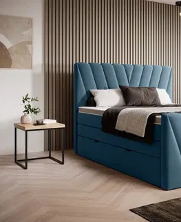 ArtElta Manželská posteľ CANDICE Boxspring | 160 x 200 cm Farba: Lukso 35