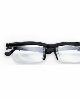 Nastaviteľné dioptrické okuliare Adlens, čierna