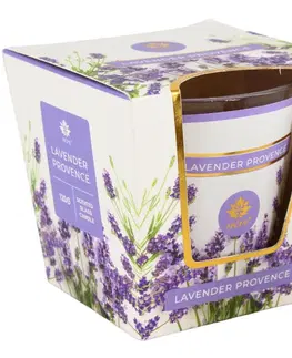 Arome Vonná sviečka v skle Lavender Provence, 120 g