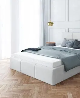 FDM Čalúnená manželská posteľ FRESIA | 160 x 200 cm Farba: Sivá