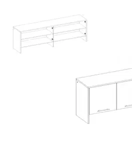Dig-net nábytok Nadstavec na sklápaciu posteľ CONCEPT Pro CP-10 Farba: Biela / biely lesk