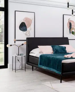 ArtElta Manželská posteľ ASTERIA | 180 x 200 cm Farba: Hnedá / Monolith 29