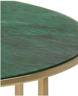 ArtAct Konferenčný stolík MELLISA 2  | zelený mramor