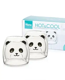 4Home Termo pohár Hot&Cool Cute Panda 200 ml, 2 ks