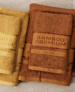 4Home Osuška Bamboo Premium hnedá, 70 x 140 cm
