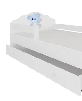 ArtAdrk Detská posteľ CASIMO | so zásuvkou a zábranou Prevedenie: Morská panna