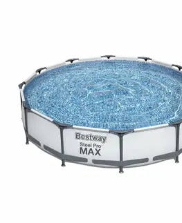Bestway Okrúhly nadzemný bazén Steel Pro MAX s kartušovou filtráciou
