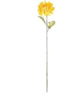 Umelá chryzantéma, v. 74 cm, žltá