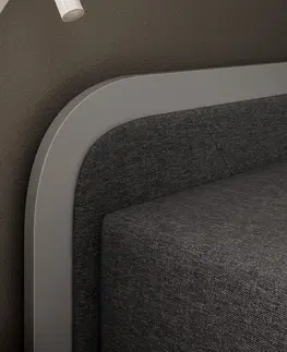 ArtElta Jednolôžková posteľ PARYS sivá | 80 x 190 cm Farba: Ľavá / Sawana 14