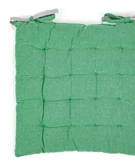 Trade Concept Sedák prošívaný Heda zelená / sivá, 40 x 40 cm