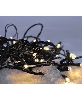 Vianočná LED reťaz vonkajšia, teplá biela 50 m, Solight 
