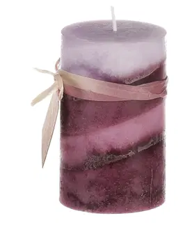 Hand Made sviečka s vôňou levandule, 245 g vosku, 6 x 10 cm