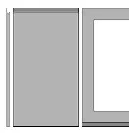 ArtExt Kuchynská skrinka vysoká pre vstavanú rúru FLORENCE lesk | D14RU 2D Farba korpusu: Grey
