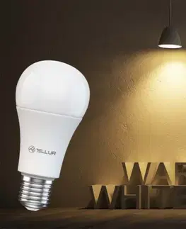 TELLUR WiFi Smart žárovka E27 9 W teplá bílá / stmívač TLL331331