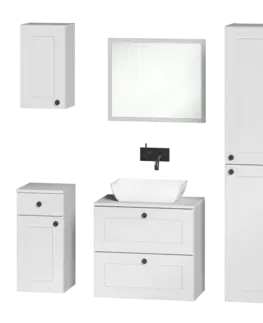 Artstolk Kúpeľňová zostava SENJA | biela Varianta: Kúpeľňová skrinka DUM 60 S/2