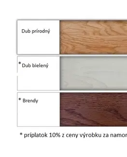 Drewmax Jedálenský stôl - masív ST390 / dub Prevedenie: I 100 x 75 x 300 cm