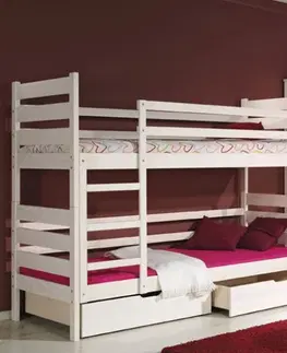 Dolmar Detská poschodová posteľ DAREK Farba: Biela