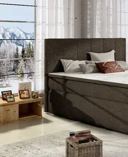 ArtElta Manželská posteľ BOLERO Boxspring | 160x200 cm Bolero rozmer: 160x200 cm, Bolero farba: Soft 33