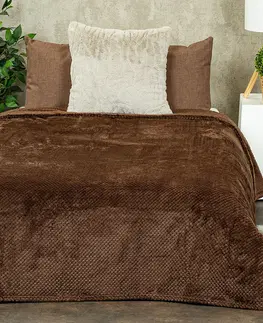 Matex Prehoz na posteľ Montana hnedá, 170 x 210 cm