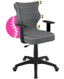 Entelo Kancelárska stolička PETIT 6 | čierna podnož Jasmine 33