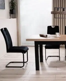 Signal Jedálenský stôl PRESTO Farba: dub artisan / čierna