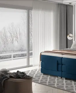 ArtElta Manželská polohovateľná posteľ CLOVER Boxspring | 180 x 200 cm farebné prevedenie: Monolith 09