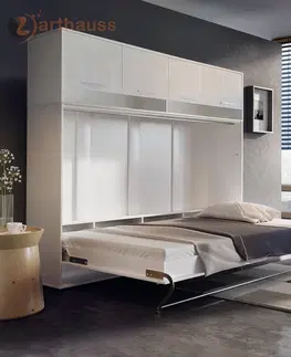 Dig-net nábytok Sklápacia posteľ CONCEPT PRO CP-05  | 120 x 200 cm Farba: biely lesk / biela