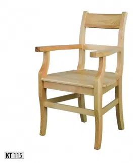 Drewmax Jedálenská stolička - masív KT115 / borovica Morenie: Dub