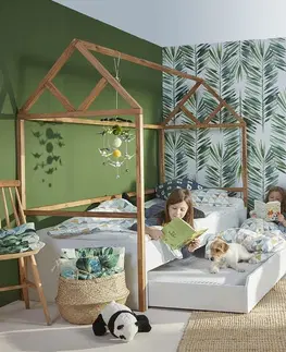 ArtBel Detská posteľ s prístelkou LOTTA domček | 90 x 200 cm Farba: Biela