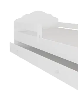 ArtAdrk Detská posteľ CASIMO | so zásuvkou a zábranou Prevedenie: Dievča s jednorožcom