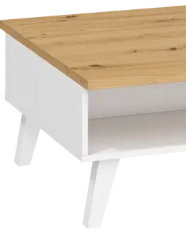 WIP Konferenčný stolík NORDIS-06 Farba: craft zlatý/biely